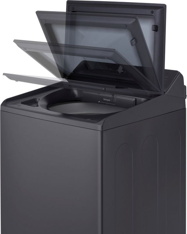 LG 6.1 Cu. Ft. Essence Black Agitator Top Load Washer with EasyUnload™-4