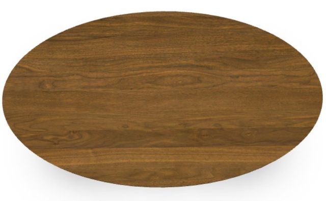 Amisco Customizable Gemma Walnut Veneer 72'' Bar Height Oval Table-2