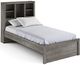 DeFehr Westpoint Driftwood Twin Bookcase Bed-0