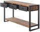 StyleCraft Calvin Natural Console Table with Gray Frame-3