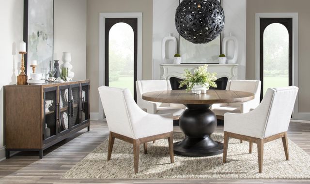 Legacy Classic Artisan's Place Vintage Pine/White Upholstered Host Chair-1