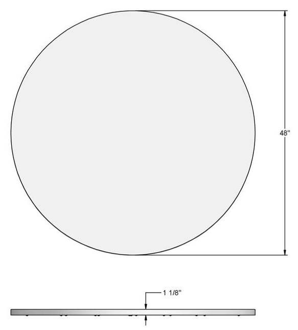 Amisco Customizable Norcross 30" Dining Table with Solid Birch Top-3