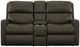 Flexsteel® Catalina Dark Brown Reclining Loveseat with Console-1