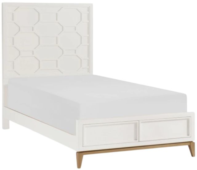 Legacy Kids Teen Chelsea by Rachael Ray White Twin Youth Panel Bed-0
