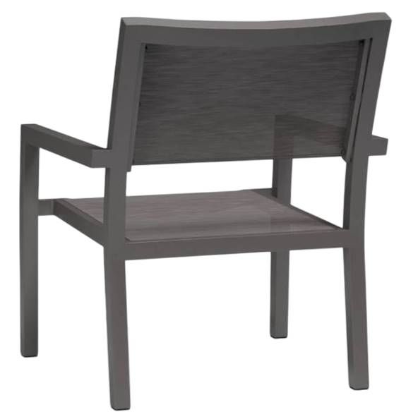Sunset West Vegas Graphite Fabric/Metal Outdoor Club Chair-2