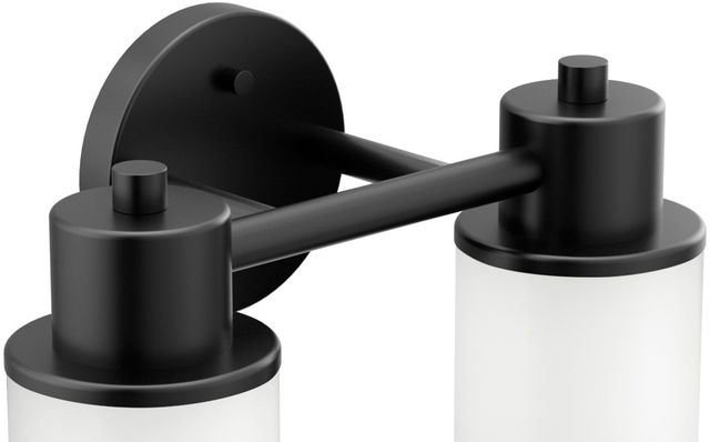 Moen® Iso™ Matte Black Two Globe Bath Light-1