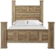 Elements International Salerno Light Queen Post Bed-1