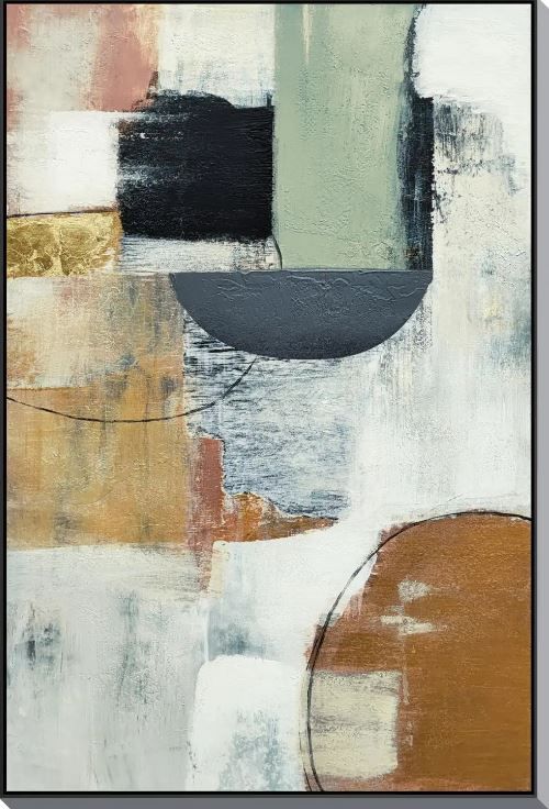 Classy Art 2-Piece Style 2 Hand Painted Textured Wall Art Set-2