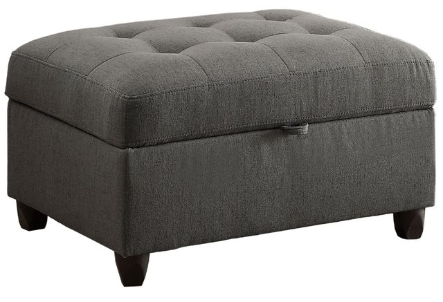 Coaster® Stonenesse 2-Piece Gray Sectional with Ottoman-4
