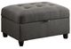 Coaster® Stonenesse 2-Piece Gray Sectional with Ottoman-4
