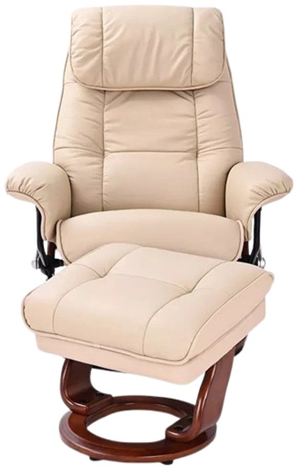 BenchMaster Euro Line Ventura II Taupe Chair and Ottoman Set-1