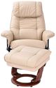 BenchMaster Euro Line Ventura II Taupe Chair and Ottoman Set-1