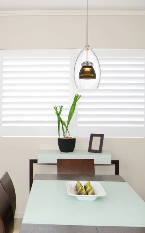 Cal® Lighting & Accessories Smoked Mini Pendant-2