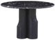 ACME Furniture Kinton Natural Marble Top Round Dining Table with Black Mercana Base-3