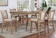Furniture of America® Upminster 7-Piece Beige/Natural Tone Counter Dining Set-0