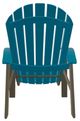 Telescope Casual Newport Aqua/Beachwood Polymer Outdoor MGP Adirondack Chair-2