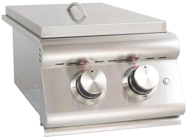 Blaze® Grills LTE 12.63" Stainless Steel Built In Double Side Burner-2