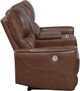 Coaster® Greenfield Saddle Brown Power Reclining Loveseat with Console-3