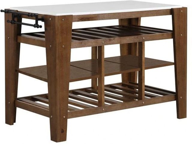 ACME Furniture Alaroa Rustic Brown Kitchen Island-0