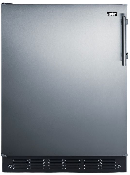 Summit® 5.5 Cu. Ft. Stainless Steel Under The Counter Refrigerator -0