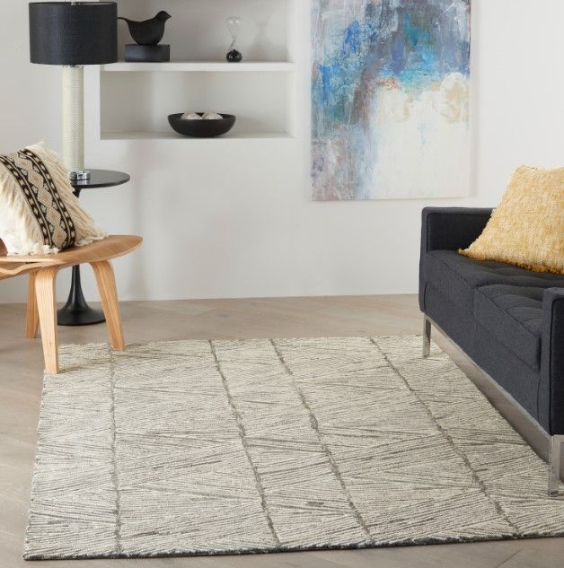 Nourison Home™ Colorado Gray/White 5'x7' Area Rug-1