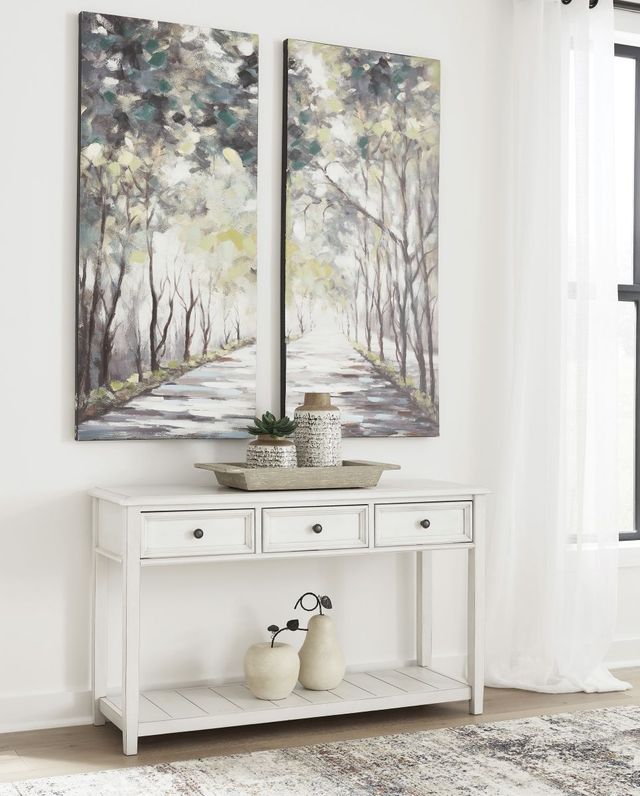 Signature Design by Ashley® Kanwyn Whitewash Sofa Table-2