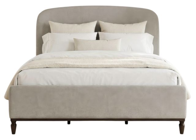 Liberty Furniture Wesley Hall Cashmere Cream Upholstered Queen Panel Bed-0
