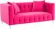 TOV Furniture Bea Hot Pink 66" Loveseat-0