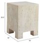 Zuo® Modern Kitara Beige Side Table-3
