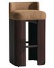 Rowe® Customizable Kindred Low Back Counter Stool in Godiva Legs-0