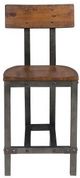 Mazin Furniture 5 Piece Holverson Rustic Brown/Gunmetal Counter Height Table-3