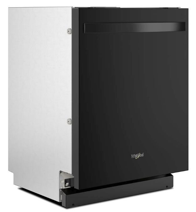 Whirlpool® 24" Black Top Control Built In Dishwasher-1