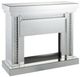 ACME Furniture Nysa Mirrored Electric Fireplace-0