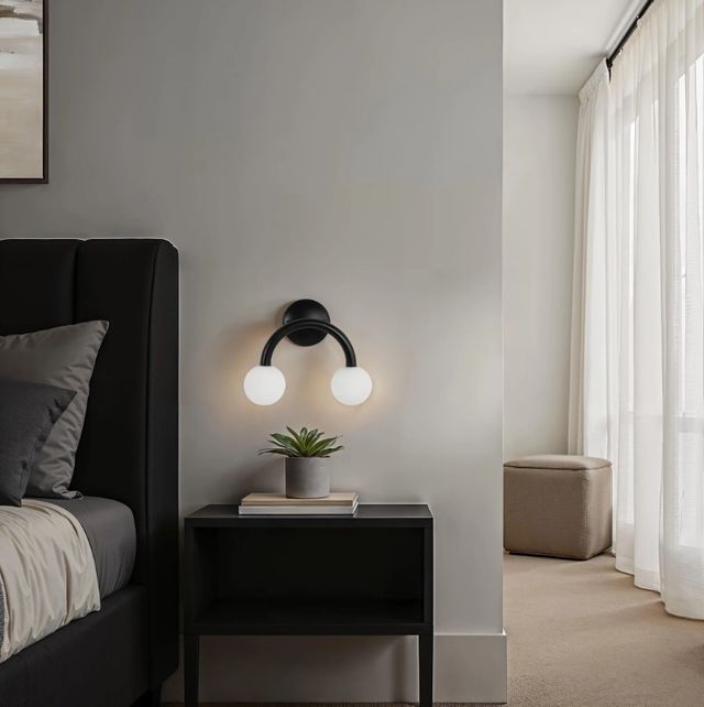 Renwil® Santo Matte Black Wall Sconce-1