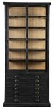 Furniture Classics Single Balmoral Deep Charcoal Display Cabinet-1
