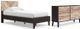 Signature Design by Ashley® Piperton 2-Piece Two-Tone Black/Brown Twin Panel Platform Bed Set-0