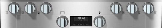 Miele 36" Clean Touch Steel Pro Style Natural Gas Range-1