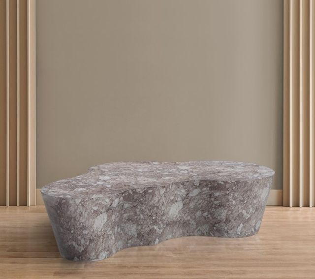 Meridian Furniture Monza Brown Marble Coffee Table-4