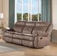 ACME Furniture Zubaida Two Tone Chocolate Manual Reclining Loveseat-1