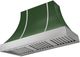AGA Cascade 48" Cornwall Green Wall Mounted Range Hood  with Brushed Nickel Trim-0