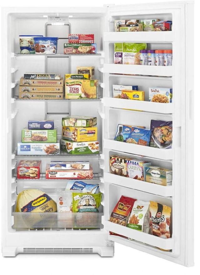 Whirlpool® 30" 17.7 Cu. Ft. White Upright Freezer-1