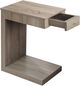 Monarch Specialties Inc. Dark Taupe Accent Table with Drawer -0