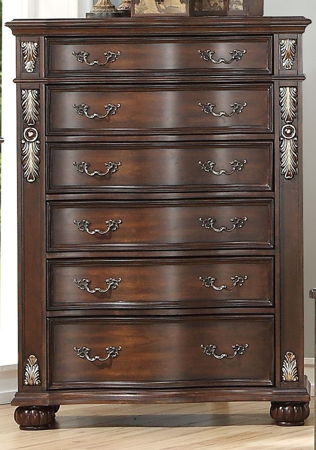 New Classic® Home Furnishings Maximus Madeira 4-Piece Queen Bedroom Set with Chest-3