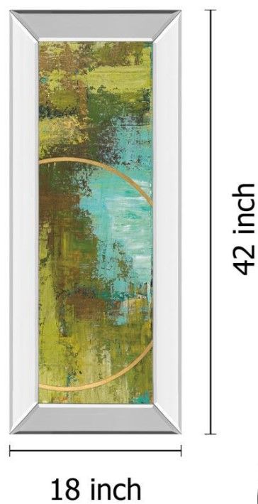 Classy Living Patrick St. Germain Aller Chartreuse 18" Wall Art-2