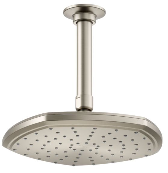 KOHLER® Occasion® Vibrant Brushed Nickel 1.75 GPM 8" Single-Function Rainhead-0