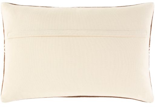 Surya Nobility Dark Brown 22"x14" Toss Pillow with Down Insert-2