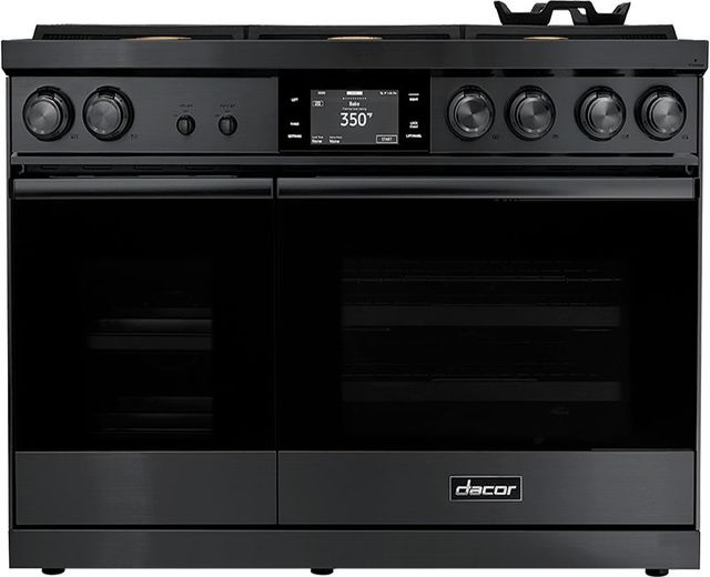 Dacor® Contemporary 48" Graphite Stainless Steel Pro Dual Fuel Steam Range-0