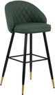 New Classic® Home Furnishings Oliver 4-Piece Green Vegan Leather Bar Stool Set-2