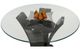 Homelegance® Daisy Glass Top 54" Round Counter Height Table with Espresso Base-3