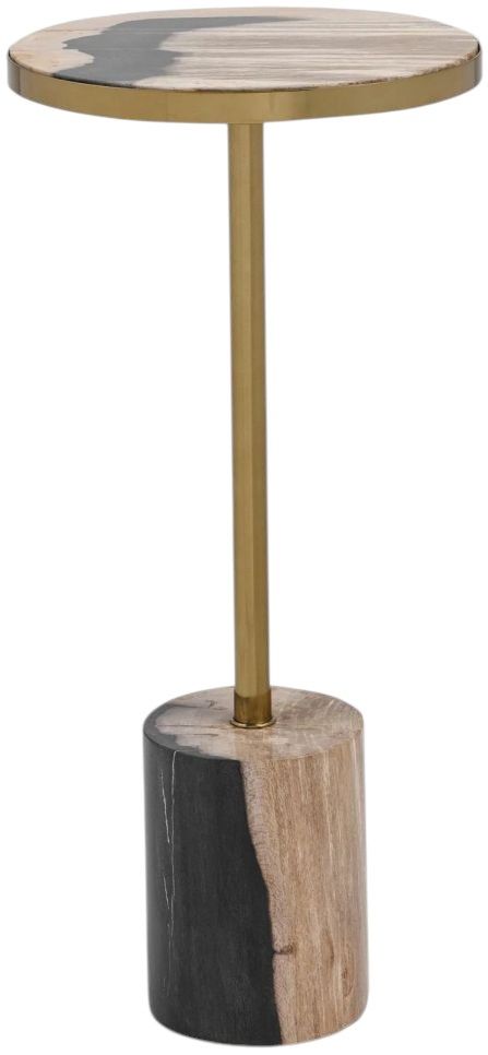 Classic Home Jordyn Molten Husk Small Accent Table-0